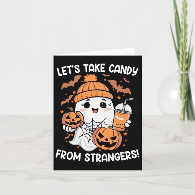 Ta godis från Strangers Funny Halloween 6 Kort (Framsida)
