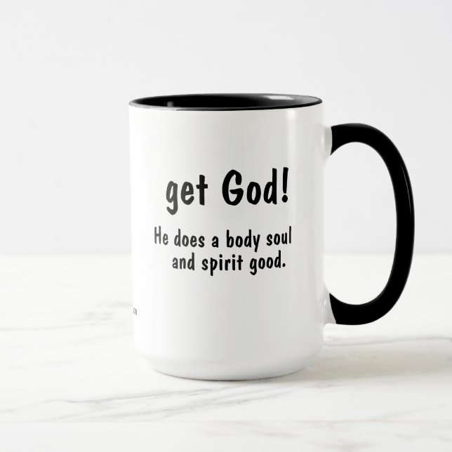 Ta Gud! Han gör en bra. gotGod316.com Mugg (Höger)