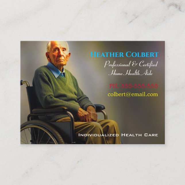 Ta hand om 4 din älskade Professionell Visitkort (Framsida)