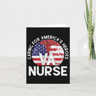 Ta hand om Amerikas hjältar Patriotic Va Nurse Nur Kort