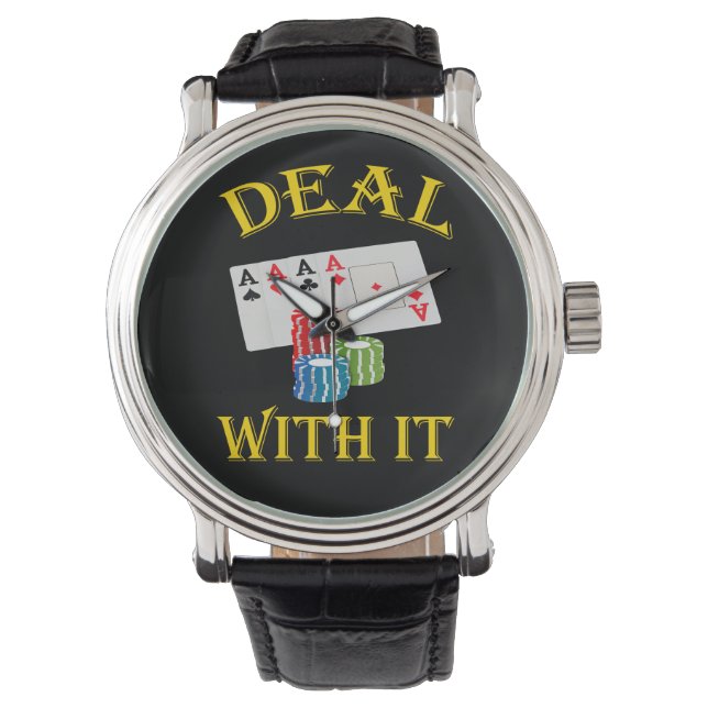 Ta hand om det med Poker Watch Armbandsur (Framsida)
