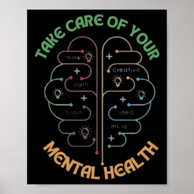 Ta hand om din psykiska hälsa poster (Framsidan)