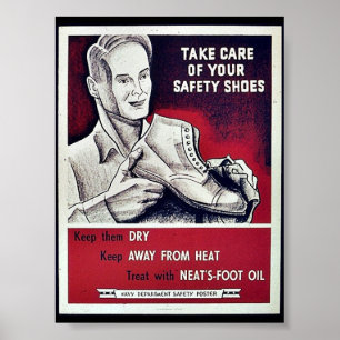 Ta hand om dina säkerhetsskor poster
