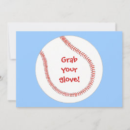 Ta hand om handsken, baseballinbjudan inbjudningar