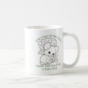 Ta hand om jorden en dag. kaffemugg