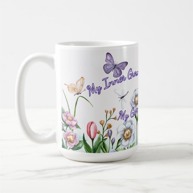 Ta hand om mig, min inre tillväxt kaffemugg (Vänster)