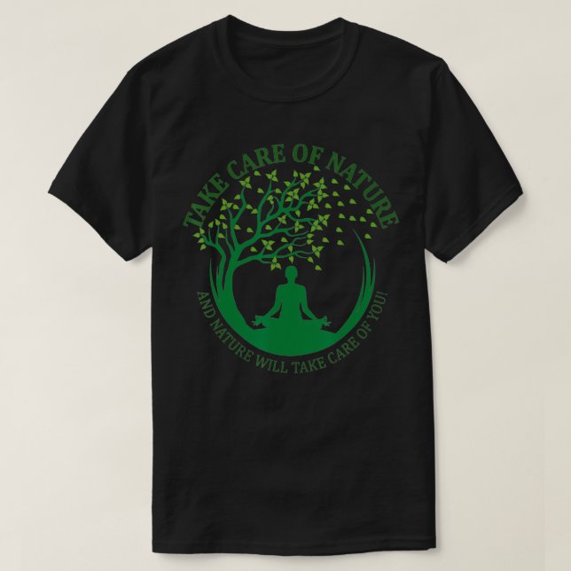 Ta hand om Nature David Attenborough Spara Earth T Shirt (Design framsida)