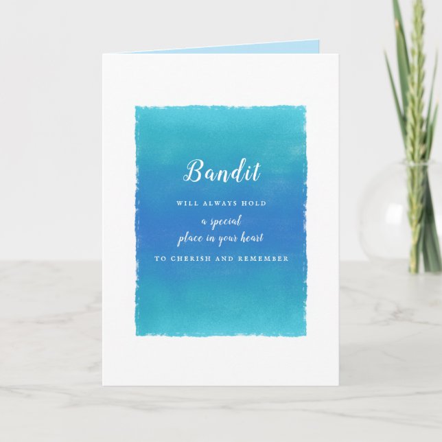 Ta hand om Pet Sympathy-meddelande för familjevänn Kort (Framsida)