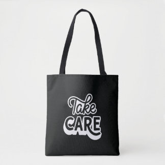 Ta Hand Om Totebag | Minimalistisk Svart Estetik Tygkasse