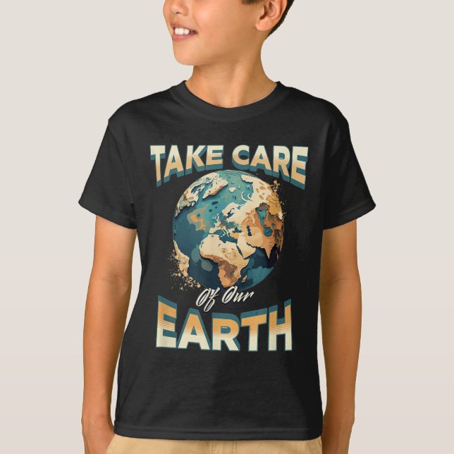 Ta Hand Om Vår Jord Miljövård  T Shirt (Framsida)