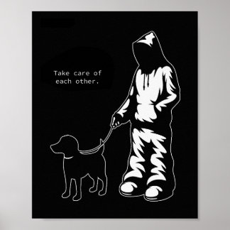 "Ta hand om varandra" Hoodie/Hund T-Shirt Poster
