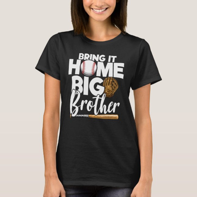 Ta hem Big Brother Baseball Big Brother Bas T Shirt (Framsida)