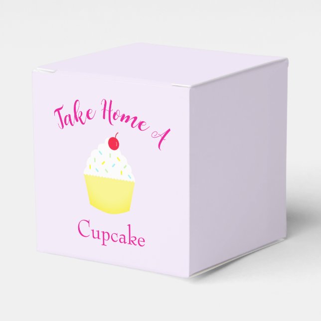 Ta Hem En Cupcake Bakning Födelsedag Presentaskar (Framsidan Sidan)