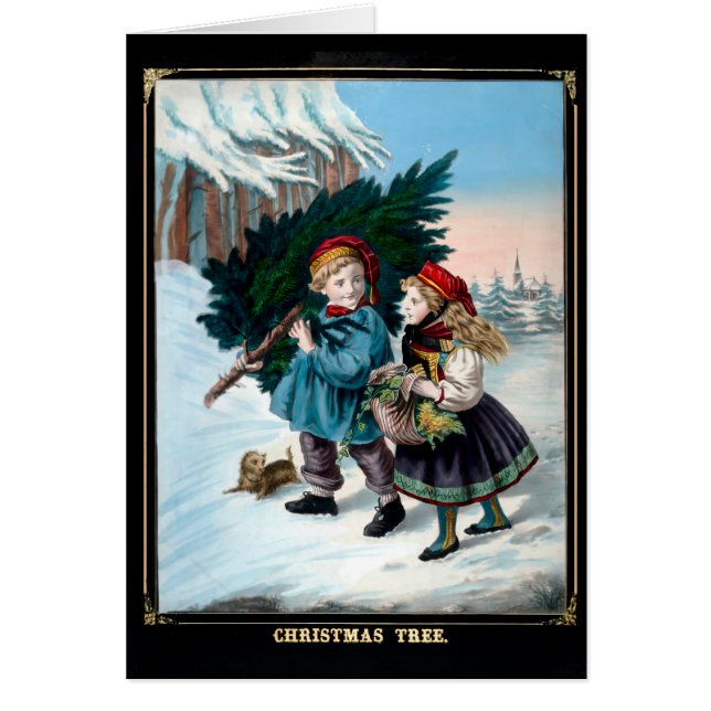 Ta hem Träd Hälsningskort (Framsidan)