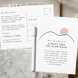 Ta High Road Mountain Sol till kongressen Vykort