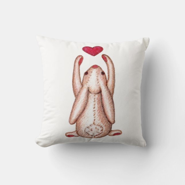 Ta hjärtaSomebunny kärlekar dig Kudde (Framsida)