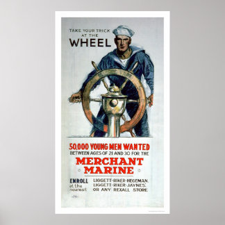 Ta hjulet - Merchant Marine (US02058) Poster