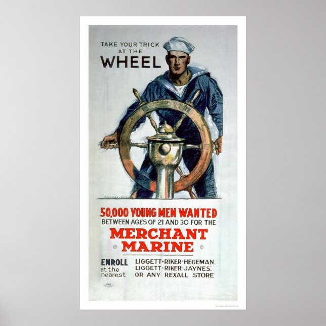 Ta hjulet - Merchant Marine (US02058) Poster (Framsidan)
