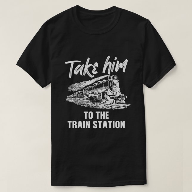 Ta honom till Tåg Station 9 T Shirt (Design framsida)