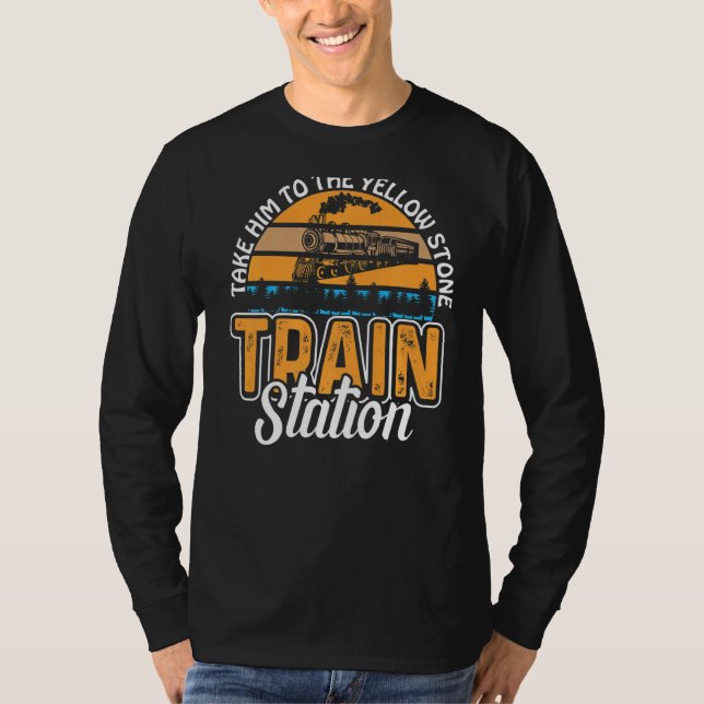 Ta honom till Yellowstone Tåg Station T Shirt (Framsida)