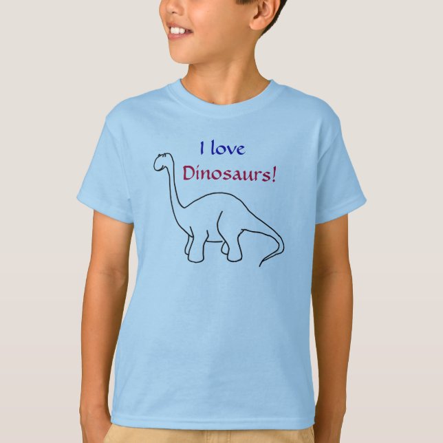 TA-I kärlek, dinosaurier! Shirt T-shirt (Framsida)