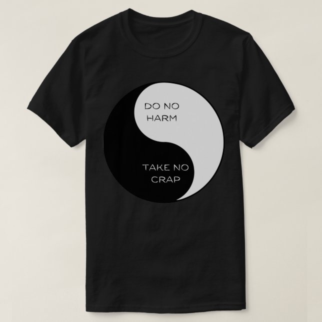 Ta ingen krap Ying Yang 1 T Shirt (Design framsida)
