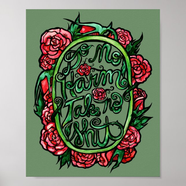 Ta ingen SH Pagan Wiccan Art Poster (Framsidan)