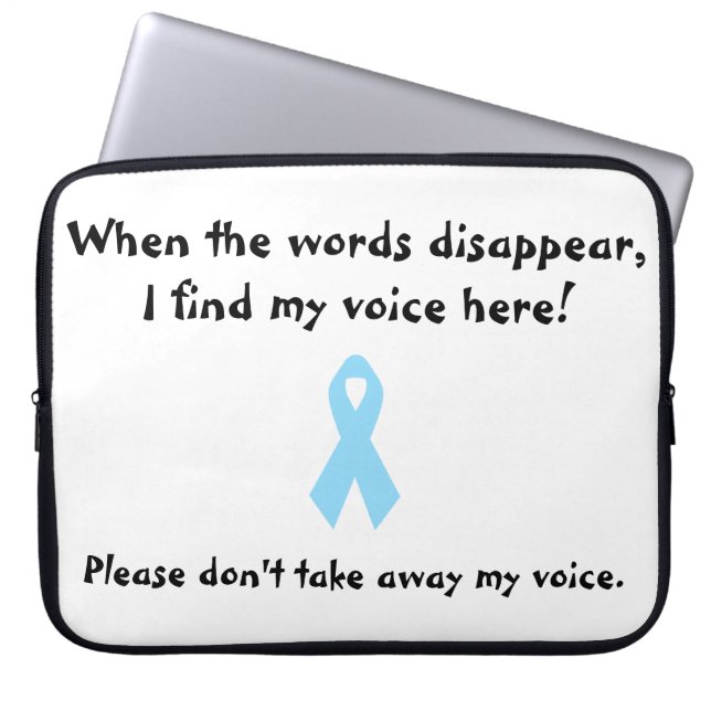 Ta inte bort min röst Selektiv mutism Laptop Fodral (Framsidan)