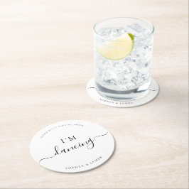 Ta inte min drink Bröllop Underlägg Papper Rund