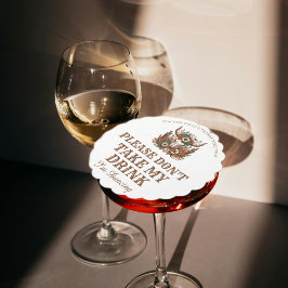 Ta inte min drink jag dansar bröllop underlägg papper