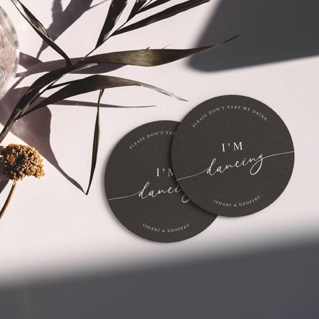 Ta inte min dryck jag dansar underlägg papper rund (Skapare uppladdad)