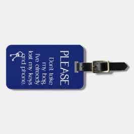 Ta inte min väska! bagagebricka