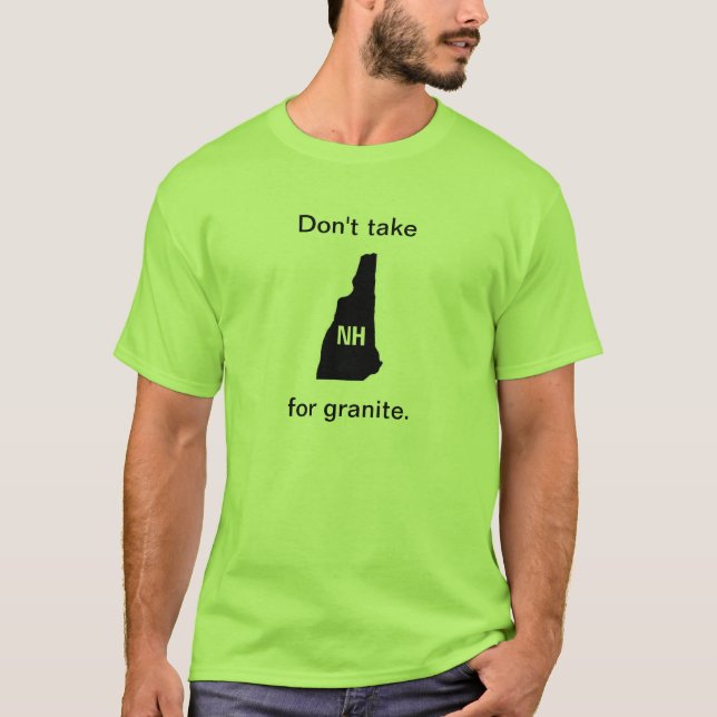 Ta inte NH för granitutslagsplats T-shirt (Framsida)