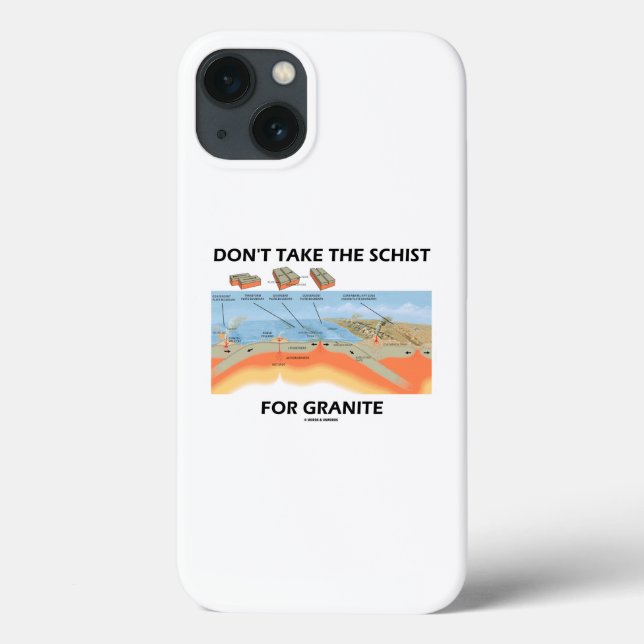 Ta inte Schist för Granite Geology Humor (Baksida)