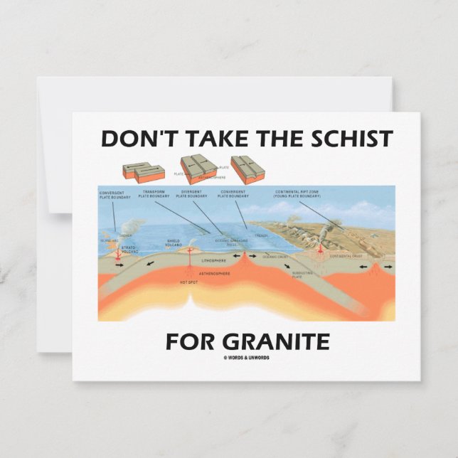 Ta inte Schist för Granite (Geology Humor) (Framsida)