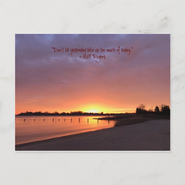 Ta inte upp för mycket i går vykort (Framsida)