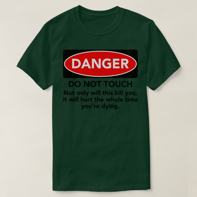 TA INTE VARNING T SHIRT (Design framsida)