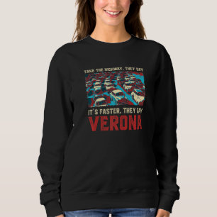 Ta Italien Trend Traffic på motorvägen Verona Meme T Shirt