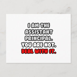 Ta itu med det ... Funny Assistant Principal Vykort
