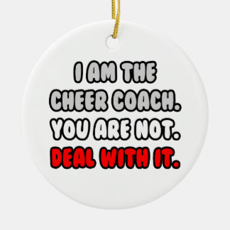 Ta itu med det ... Funny Cheer Coach Julgransprydnad Keramik