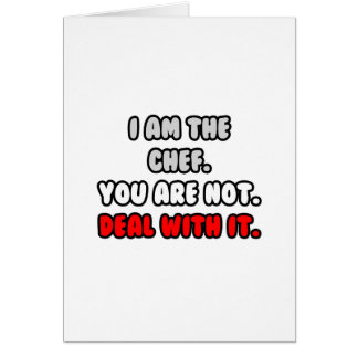 Ta itu med det ... Funny Chef Shirts and Gifts Hälsningskort