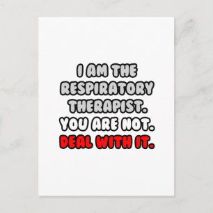 Ta itu med det ... Funny respiratorisk terapi Vykort
