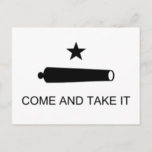 Ta kommer det den Texas flagga Vykort