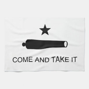 Ta kommer det Texas flaggastrid av Gonzales Kökshandduk