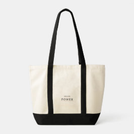 Ta kontroll över din kraft Minimal typografi | Mot Tygkasse