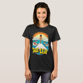 Ta ledningen: djärv och kraftfull simmande flicka t shirt