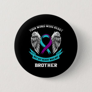 Ta Lila Suicide Awareness Brother Ditt Vingar W Knapp