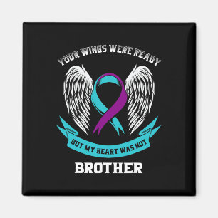 Ta Lila Suicide Awareness Brother Ditt Vingar W Magnet