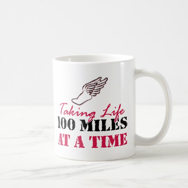 Ta liv 100 miles i sänder kaffemugg (Höger)
