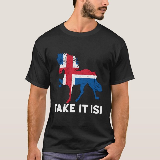 Tã ∙ Lt Islands Horse Evolution Islands Horses T Shirt (Framsida)